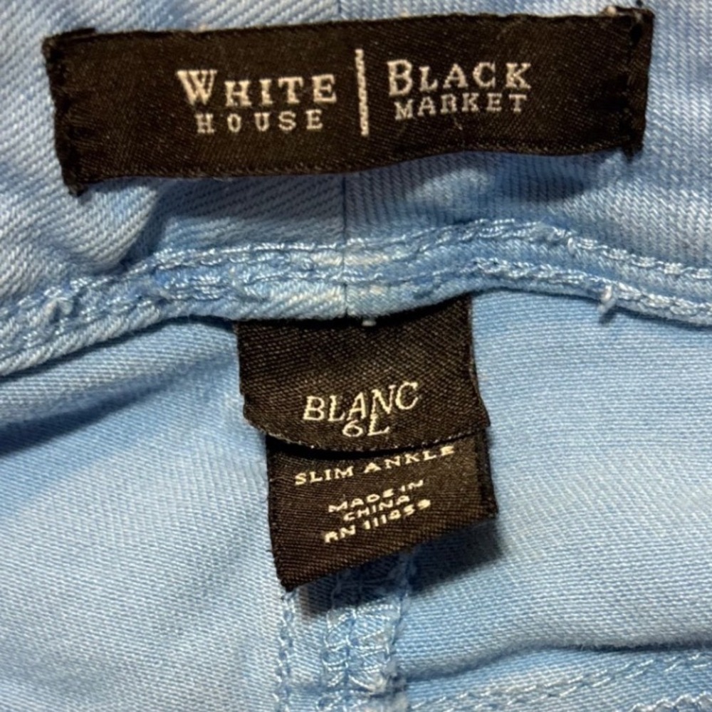 White House Black Market Slim Fit Blue Jeans Women's Size 6 - Picture 7 of 9